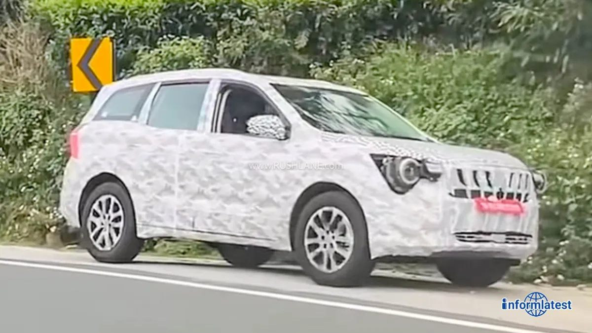 mahindra xuv700 facelift spied